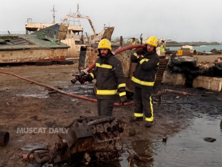 Fire broke out at Masirah Port; no casualties reported