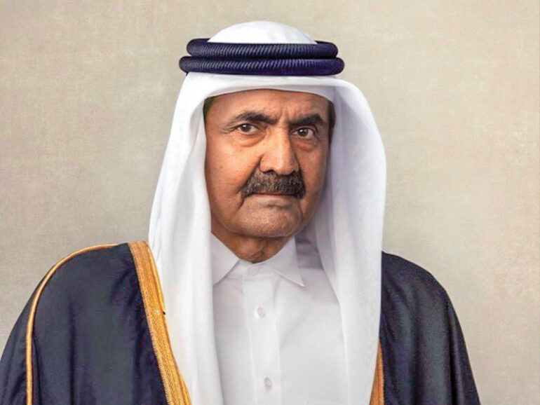 H M Sultan Haitham condoles Emir of Qatar on Sheikh Hamad's passing