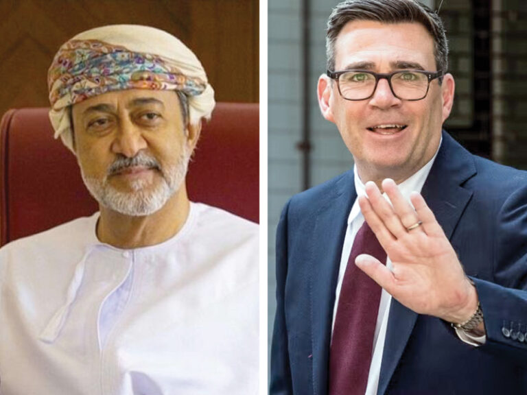 H M Sultan Haitham congratulates Andy Burnham on UK Prime Minister appointment