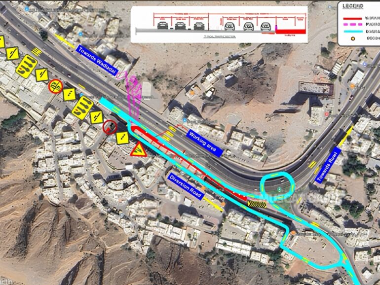 Muscat Municipality announces partial closure of Hamriya Street