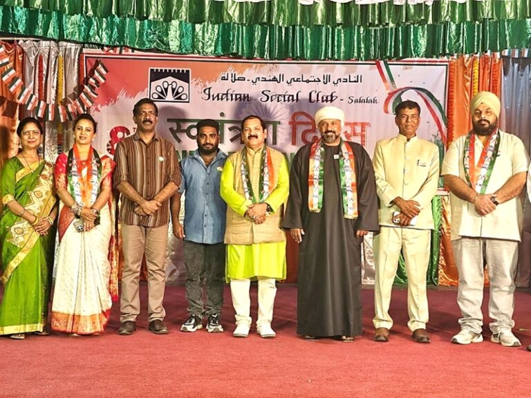 Indian Social Club Salalah celebrates India’s 80th Independence Day