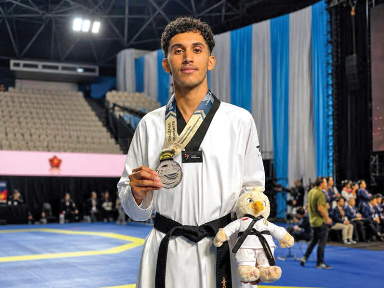 Nibras Al Tooqi Asian Taekwondo Indonesia Open 2026 silver medal