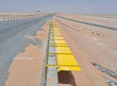 New sand barriers installed on Sultan Said bin Taimur Road