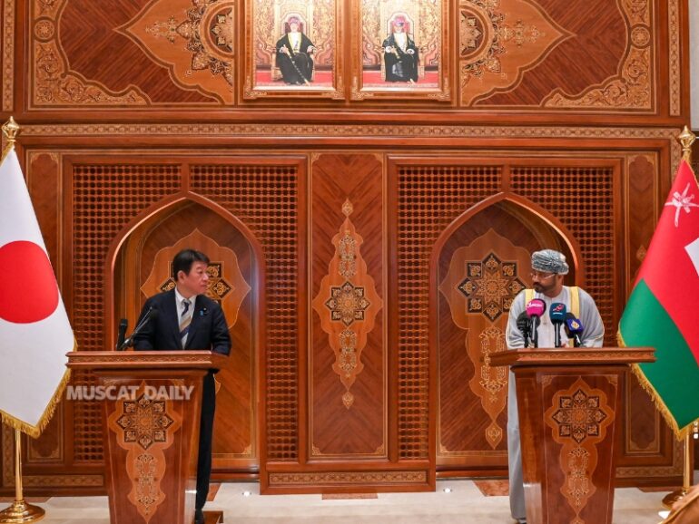 Oman and Japan call for political solution to regional tensions
