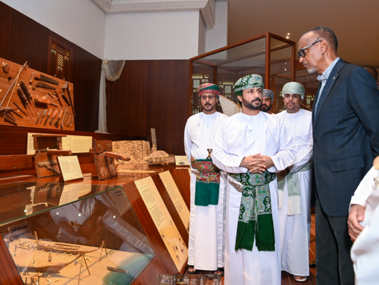 Rwanda President visits Museum of the Frankincense Land