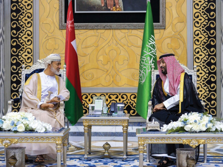 H M Sultan Haitham pays fraternal visit to Saudi Arabia