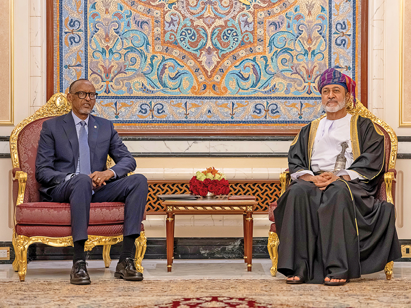H M Sultan Haitham, Kagame talks focus on cooperation and investment