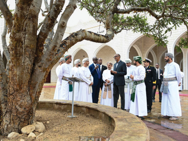 Paul Kagame visits Museum of the Frankincense Land