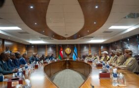 H M Sultan Haitham President Boko meeting