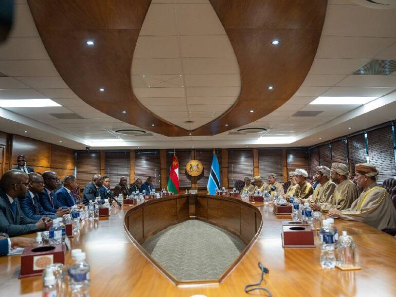 H M Sultan Haitham President Boko meeting