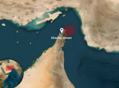 Tanker struck by 3 unknown projectiles near Khasab