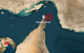 Tanker struck by 3 unknown projectiles near Khasab