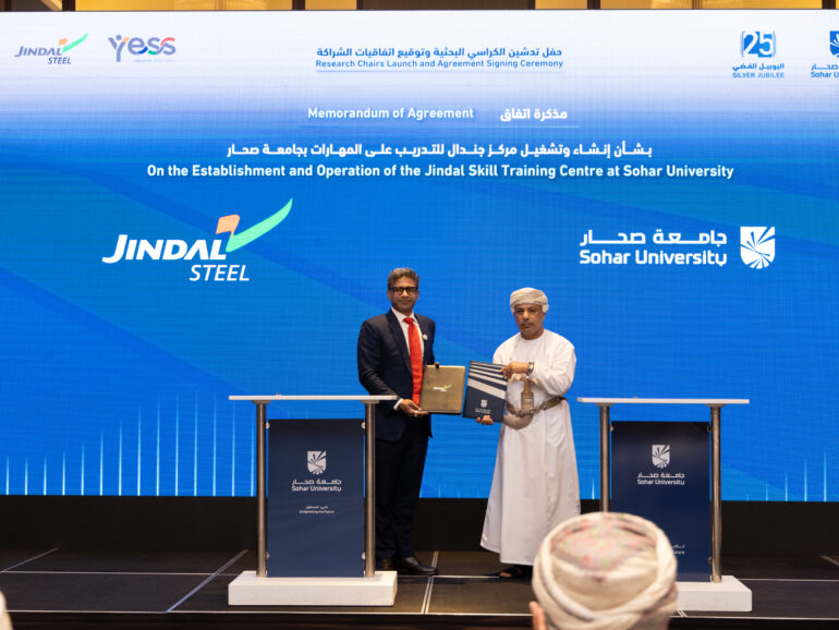 Jindal Steel and Sohar University Partner to Establish Jindal Skill Training Centre