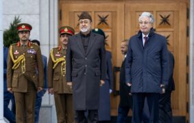 HM arrives Kazakhstan
