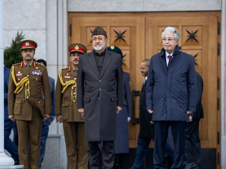 HM arrives Kazakhstan