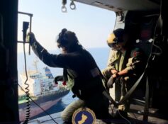 Injured crew member airlifted following engine room fire: RAFO