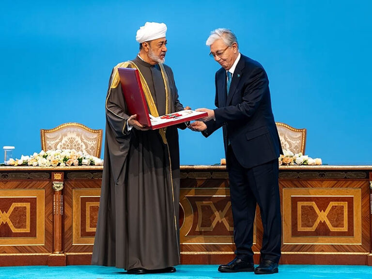 H M Sultan Haitham Tokayev exchange orders