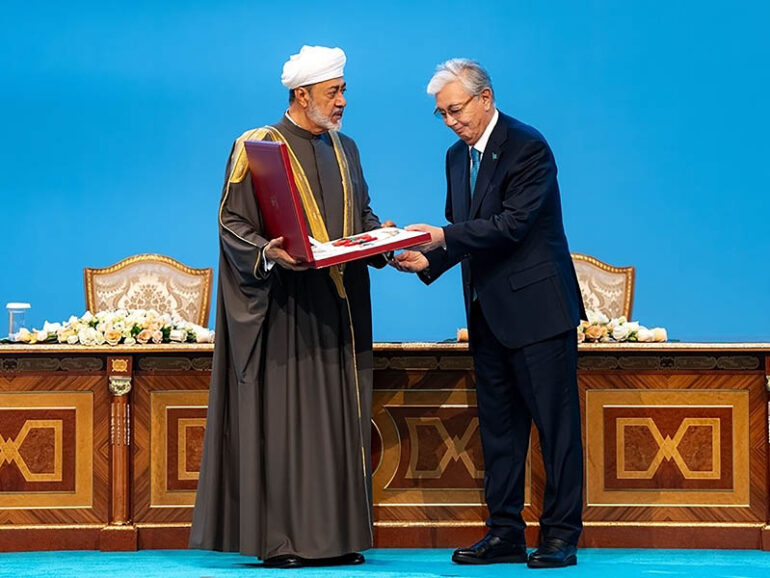 H M Sultan Haitham Tokayev exchange orders