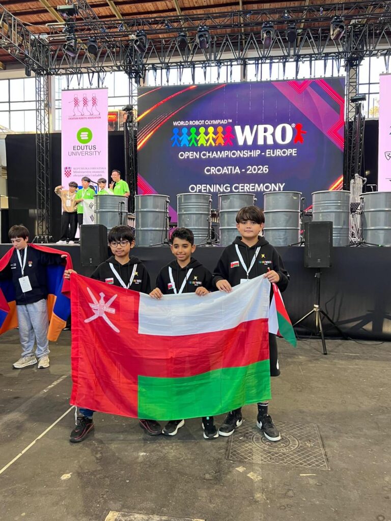Three students showcase robotics skills at European championship