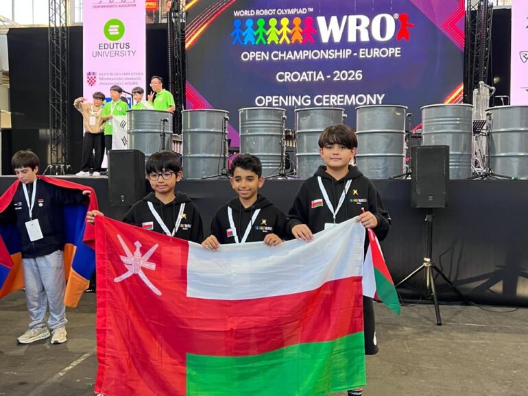 Three students showcase robotics skills at European championship